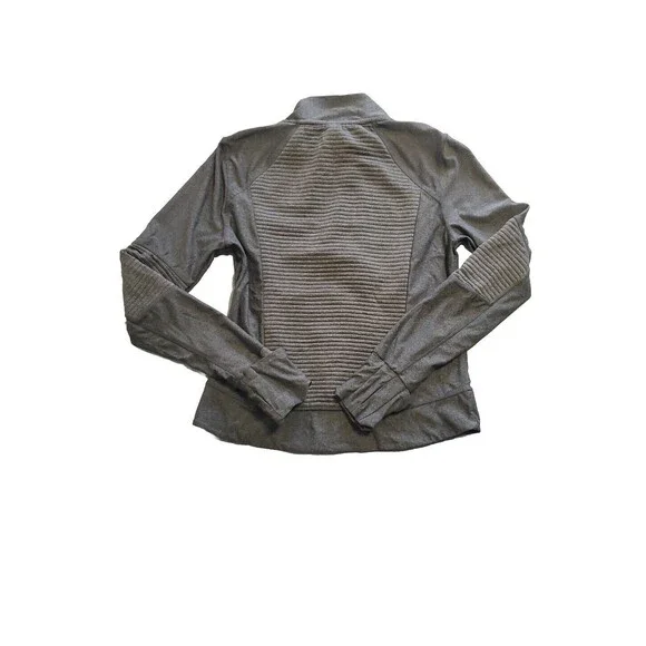 Mondetta Meduim Jacket Lightweight Zipoed Gray Textured Pockets Womens - Picture 16 of 16